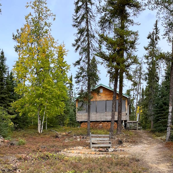 The cabin at Sim Lake